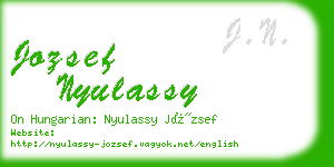 jozsef nyulassy business card